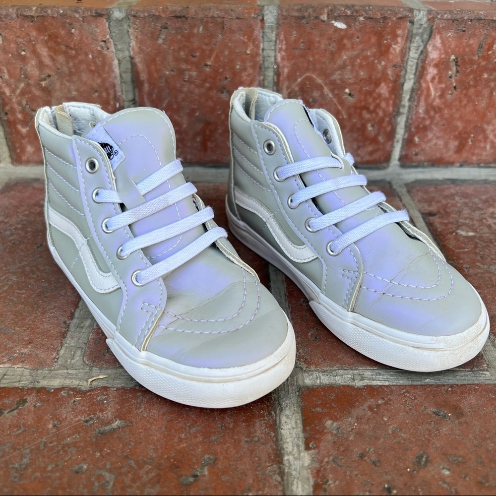 Toddler hightop zip up Vans - sz 9.5